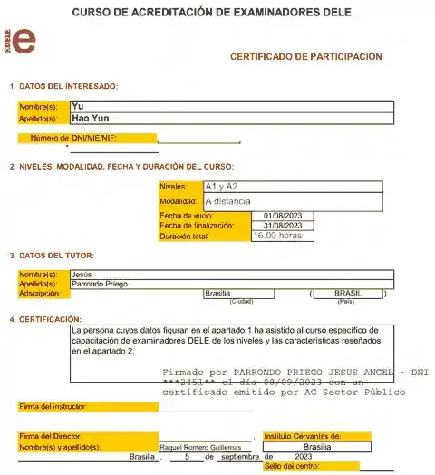 DELE A1–A2 主考官認證