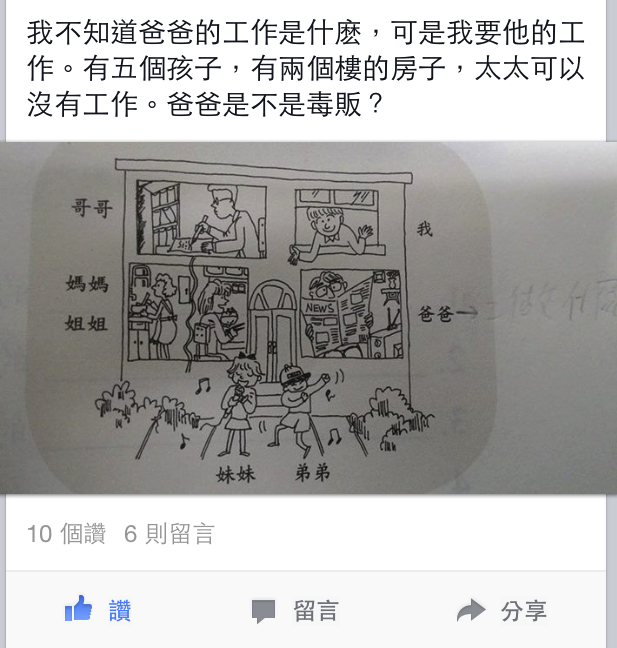 荷蘭學生李捷在臉書上的貼文