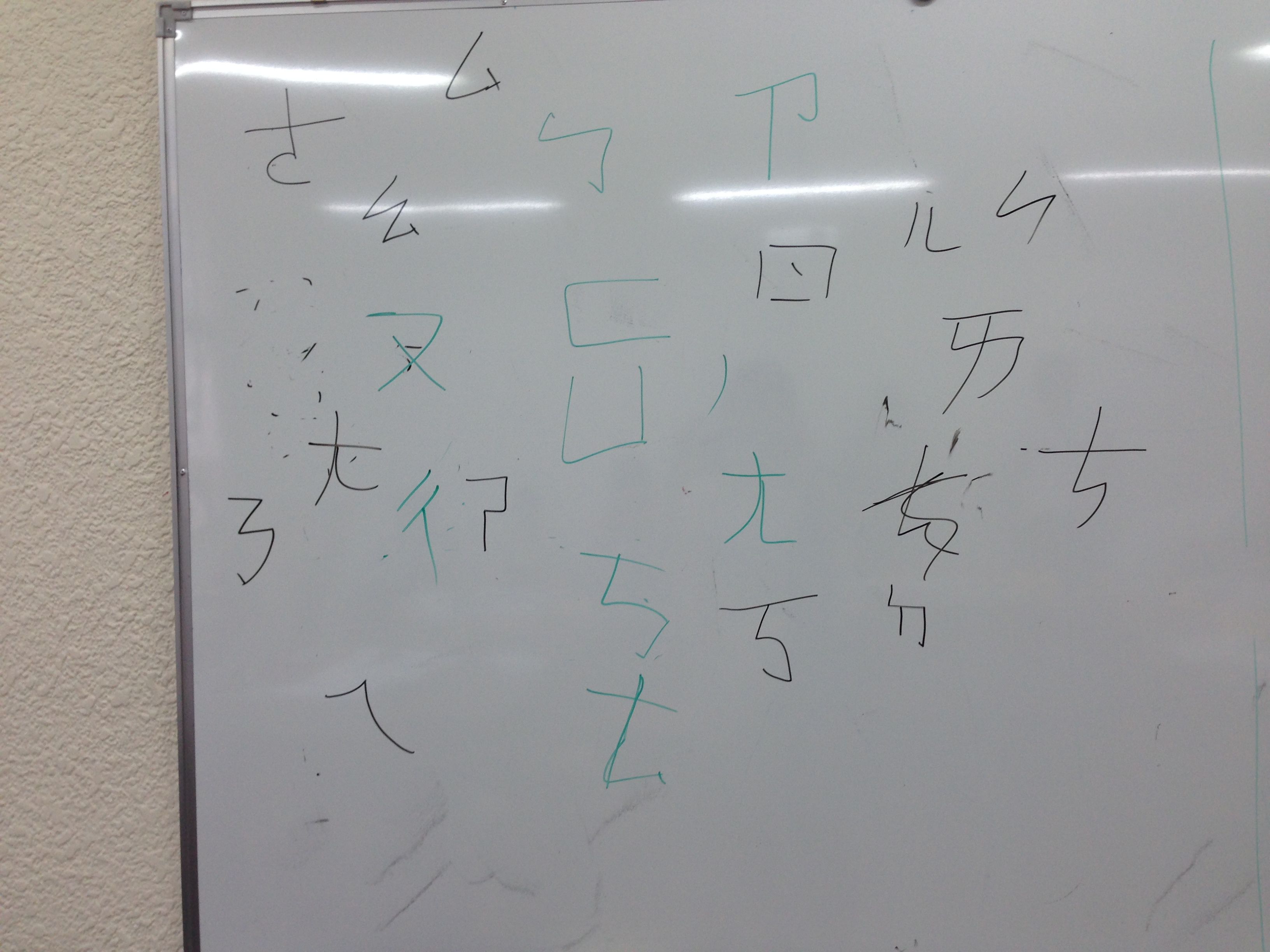 學生分組聽寫寫出的注音符號