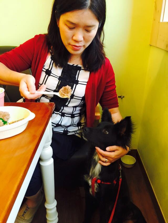 生日與狗狗 Barbara 一起午餐